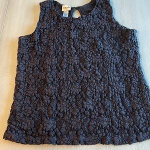 Like new Chico’s chocolate brown lacy tank (with lining) - size 1 (8).